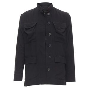 Haider Ackermann cotton p pockets mandarin collar jacket